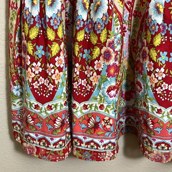 Jones Wear Jeans Floral Colorful Spring Cotton Skirt - Picture 4 of 9